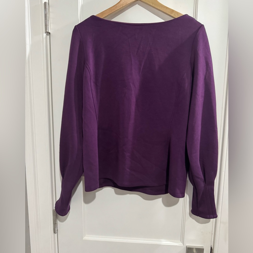 Banana Republic Purple Long Sleeve Blouse | Size Large